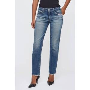 NEW MOUSSY ensley slim straight jeans in blue